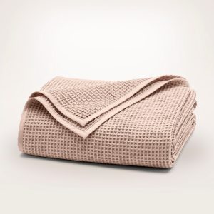 Waffle Bed Blanket - Pinks - view 1
