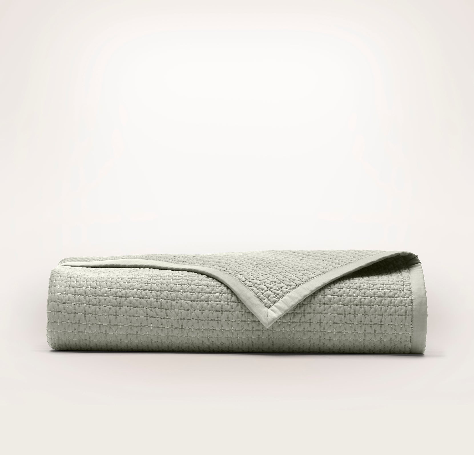 Signature Textured Stitch Quilt - Green - view 1