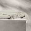 Alpaca Pin Check Oversized Throw Blanket - view 1