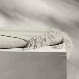 Alpaca Pin Check Oversized Throw Blanket - view 1