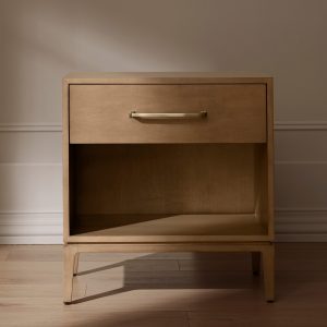 Single Drawer Wood Nightstand - view 1