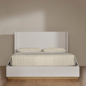 Upholstered Wingback Bed - view 1