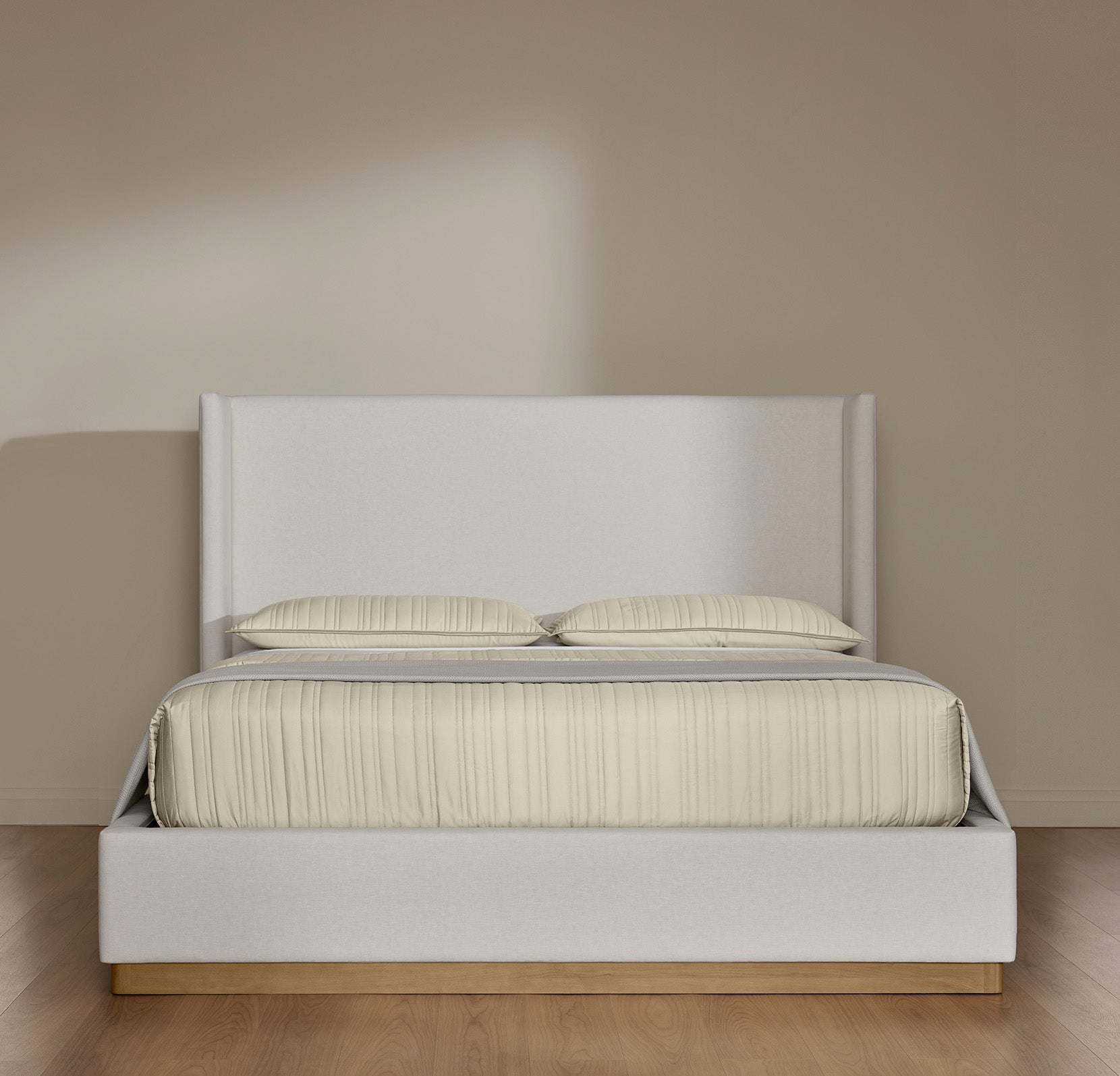 Upholstered Wingback Bed - view 1
