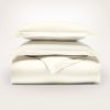 Signature Hemmed Duvet Set - Neutral - view 1