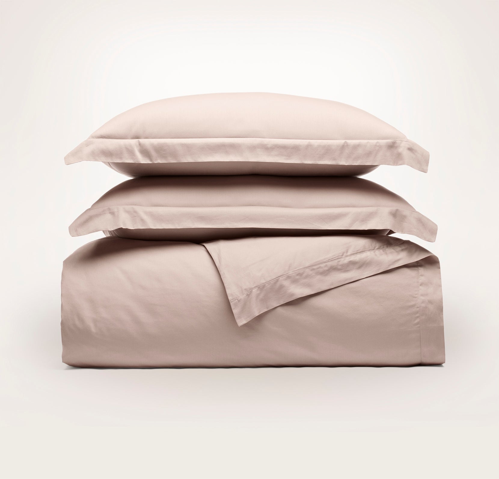 Signature Hemmed Duvet Set - Pinks - view 1