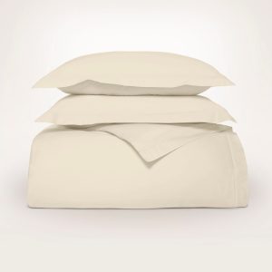 Percale Hemmed Duvet Set - view 1