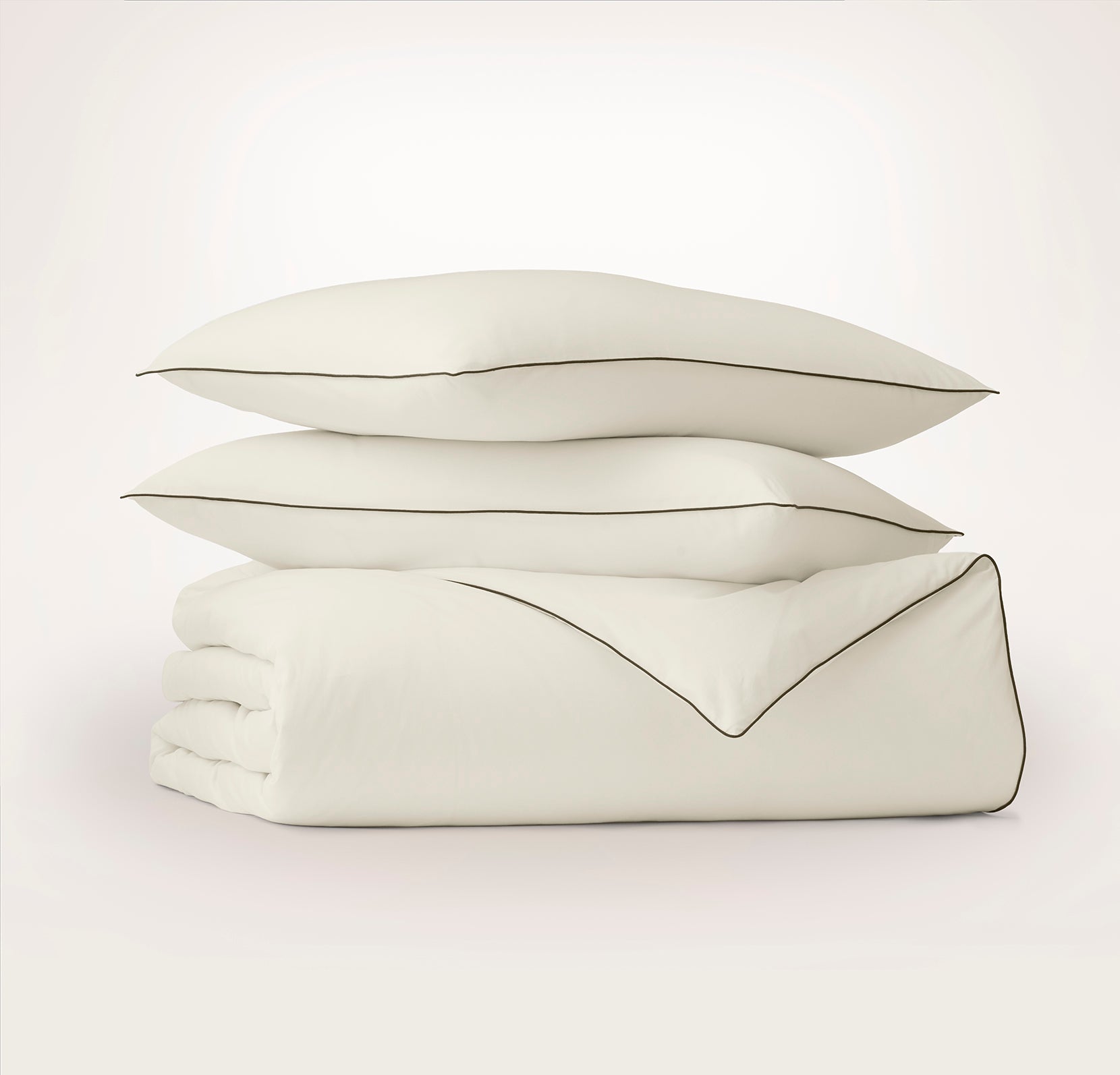 Signature Embellished Duvet Set - Brown - view 1
