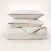 Percale Embellished Duvet Set - Brown - view 1