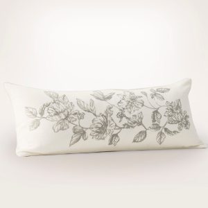 Etched Peony Pillow Cover - view 1