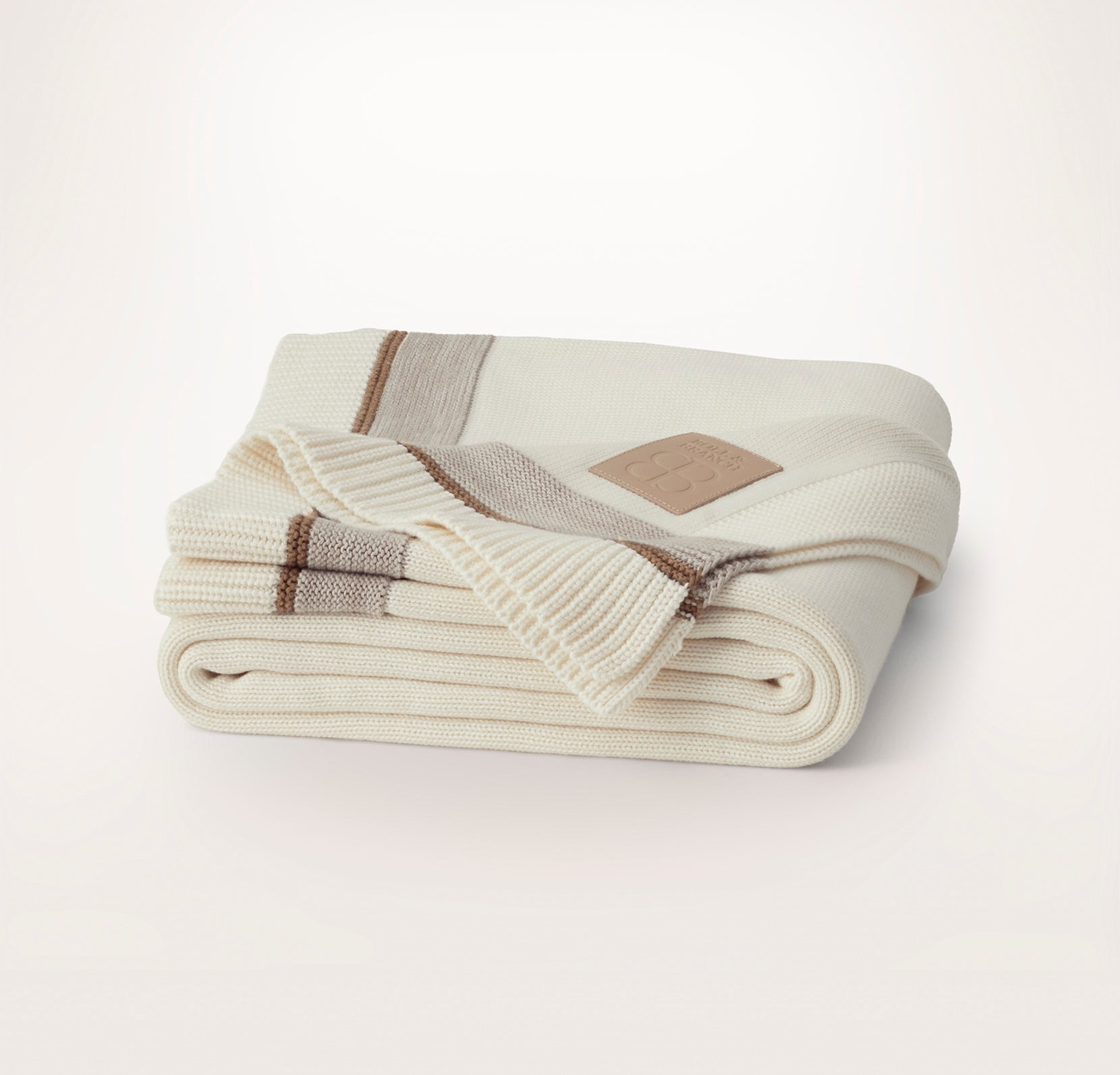Court Knit Throw Blanket - Neutral - view 1