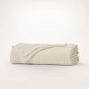 Heirloom Waffle Merino Bed Blanket - Neutral - view 1