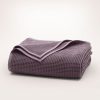 Waffle Bed Blanket - Plum - view 1