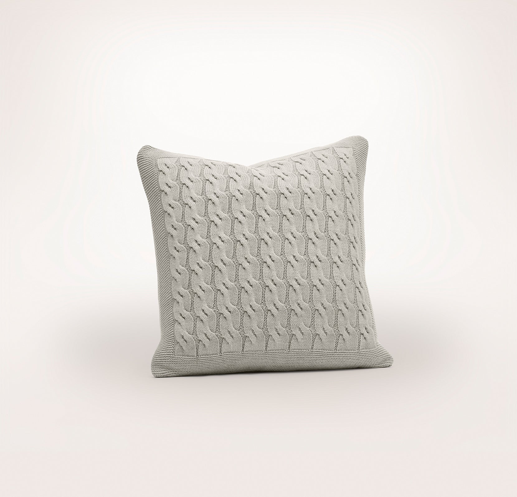 Modern Cable Knit Pillow Cover - view 1