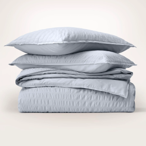 Relaxed Seersucker Duvet Set - view 1