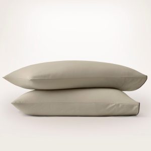 Signature Embellished Pillowcase Set - Brown - view 1