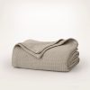 Modern Crochet Bed Blanket - Brown - view 1