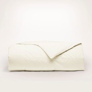 Percale Quilted Down Alternative Comforter - Neutral - view 1