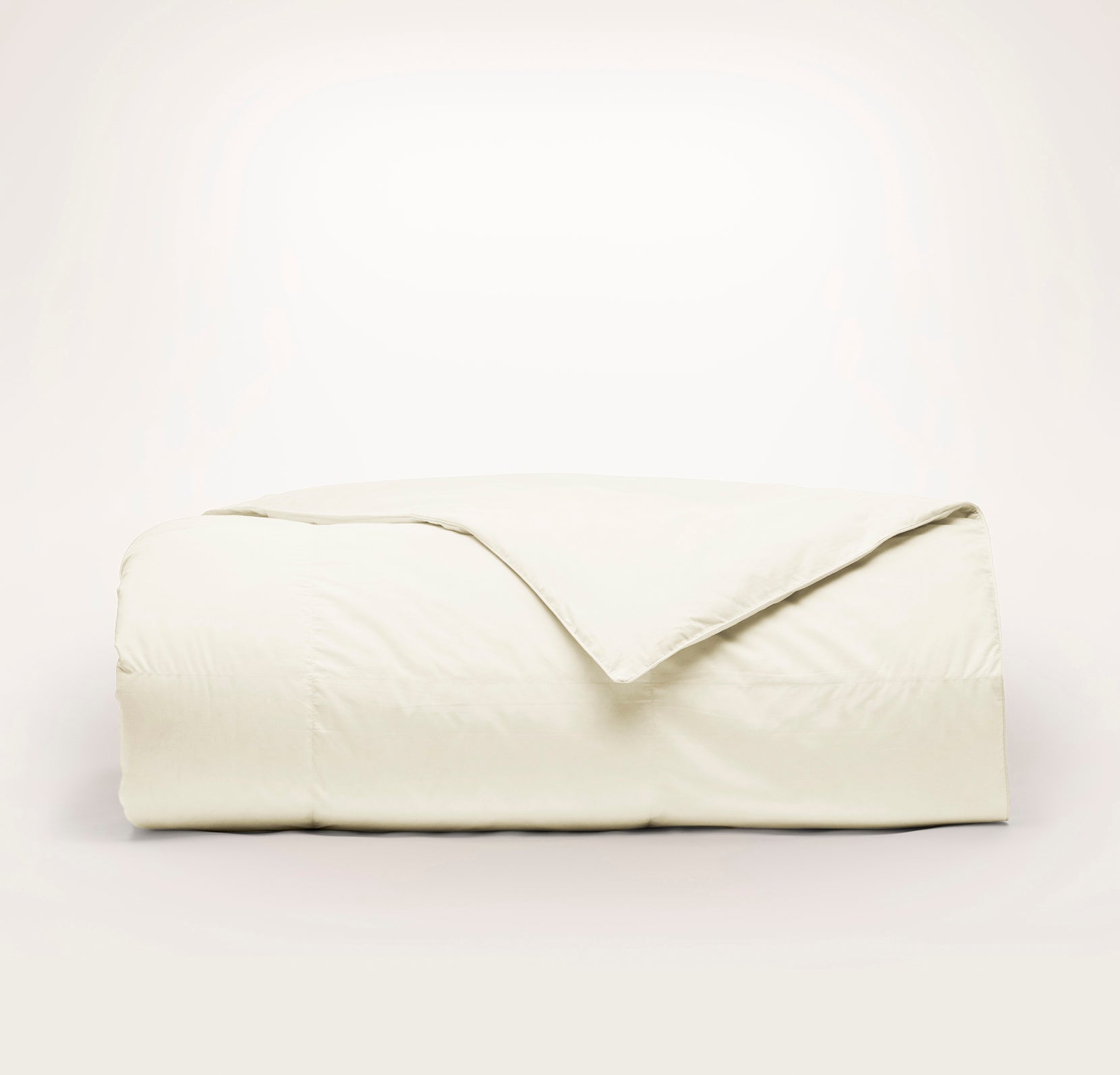 Percale Quilted Down Alternative Comforter - Neutral - view 1