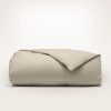 Percale Quilted Down Alternative Comforter - Brown - view 1
