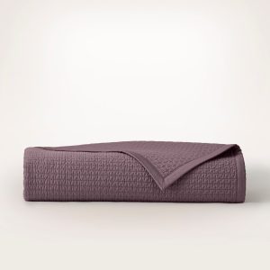 Signature Textured Stitch Quilt - Plum - view 1