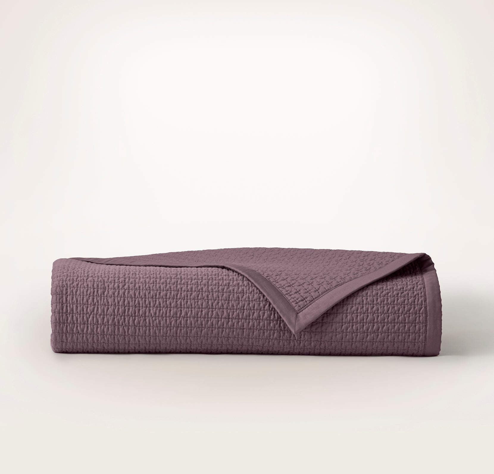 Signature Textured Stitch Quilt - Plum - view 1
