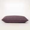 Signature Textured Stitch Quilted Sham - Plum - view 1