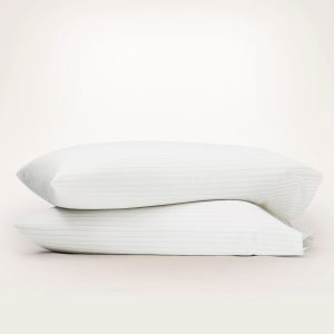 Percale Hemmed Pillowcase Set - Brown - view 1