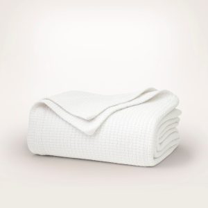 Modern Crochet Bed Blanket - Blacks - view 1