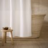 Ottoman Ribbed Shower Curtain - view 1