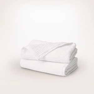 Turkish Ribbed Hand Towels (Pair) - view 1