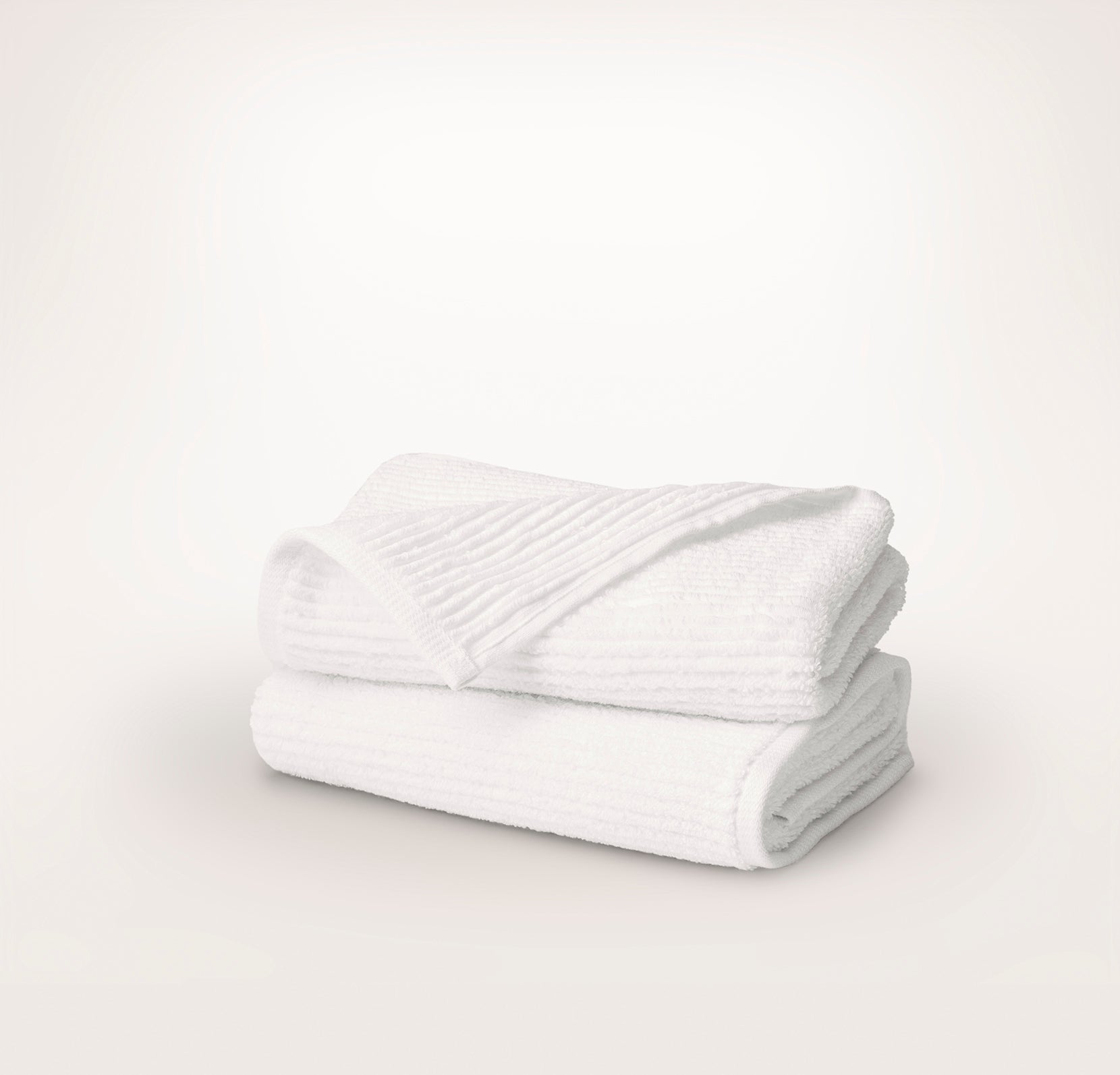Turkish Ribbed Hand Towels (Pair) - view 1