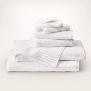 Turkish Ribbed Bath Sheet Set - view 1