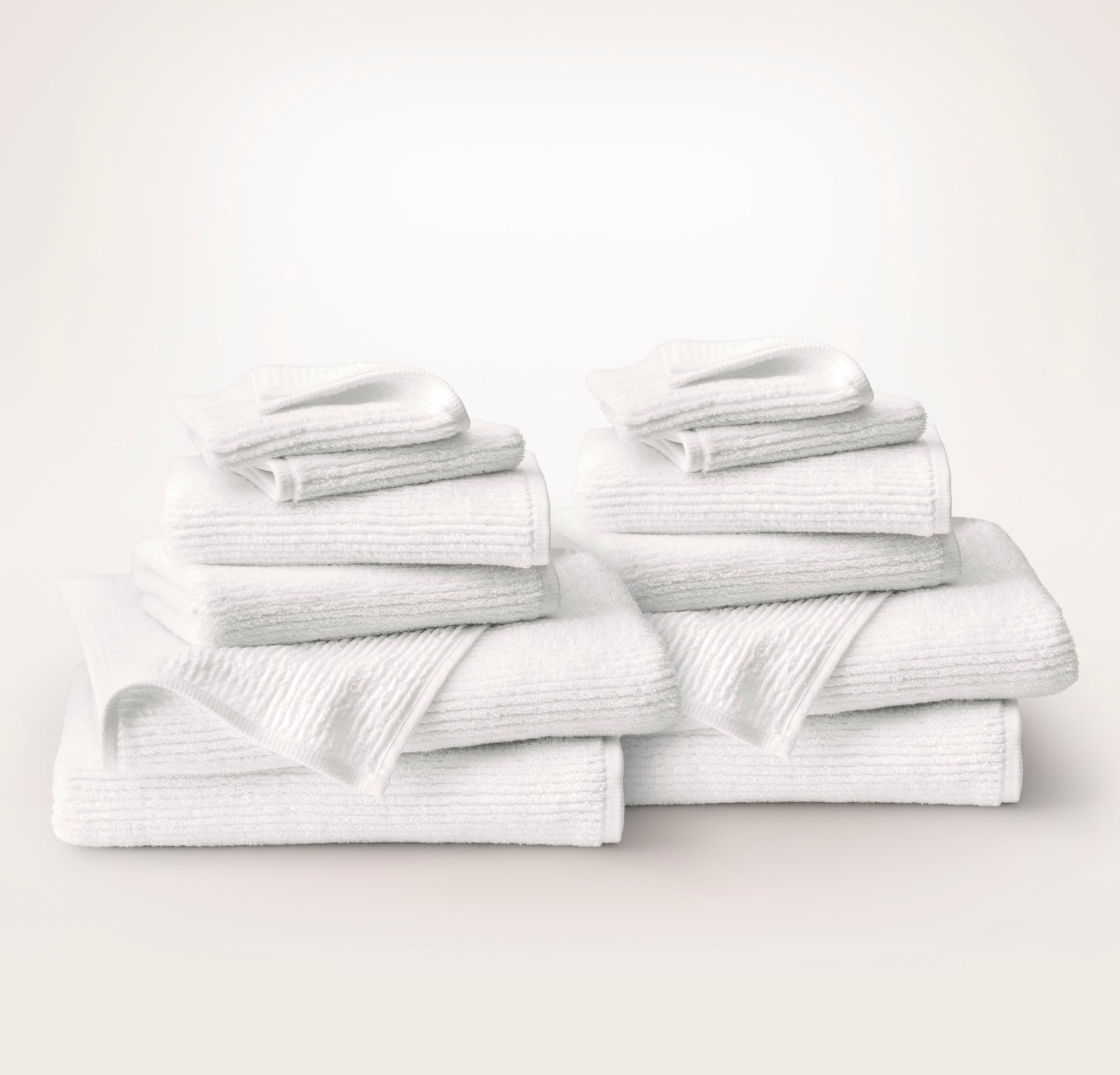 Complete Turkish Ribbed Bath Towel Bundle - view 1