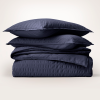 Relaxed Seersucker Duvet Set - Blues - view 1