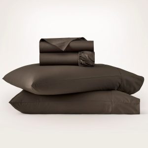 Signature Hemmed Sheet Set - Brown - view 1