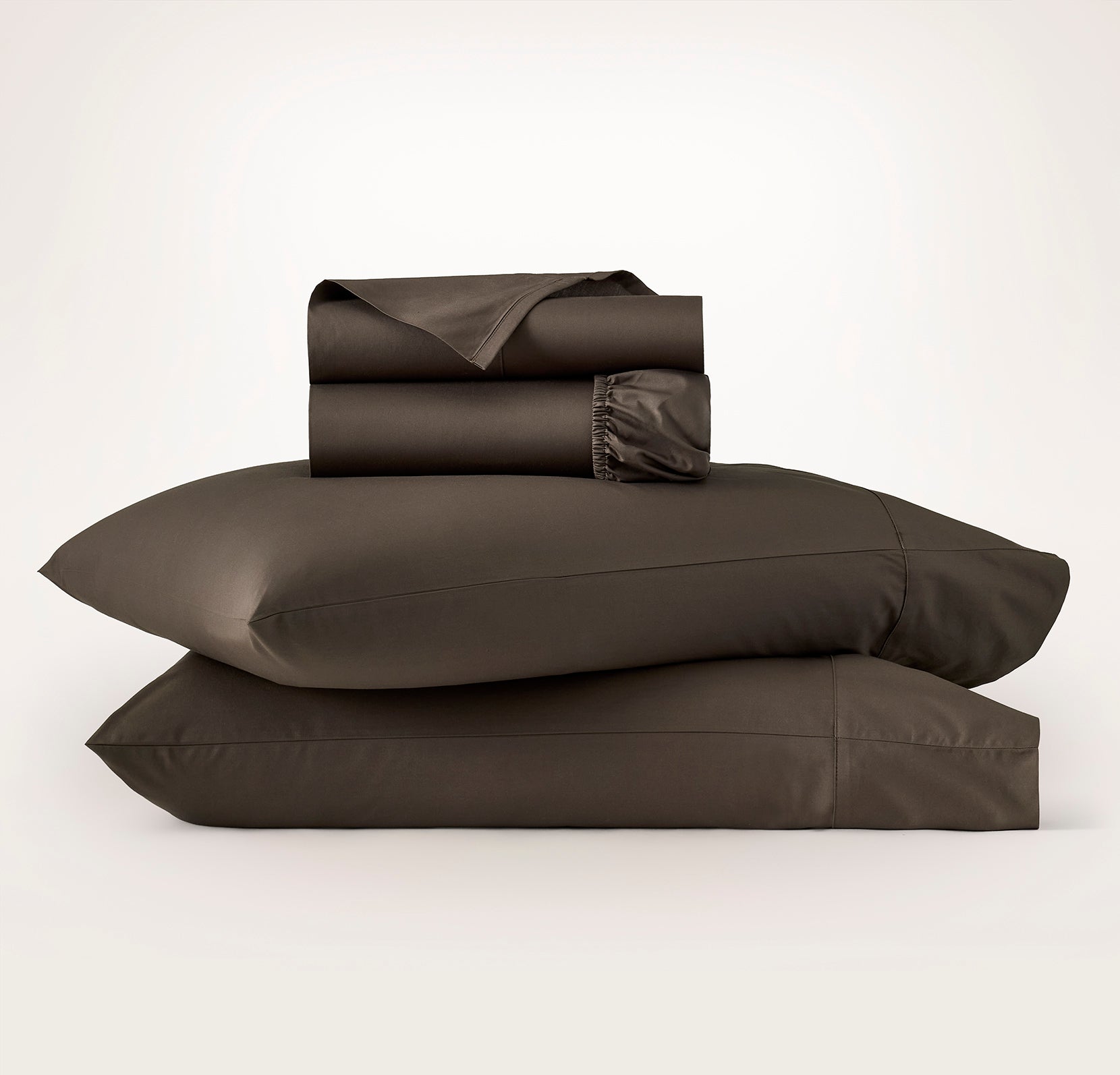 Signature Hemmed Sheet Set - Brown - view 1