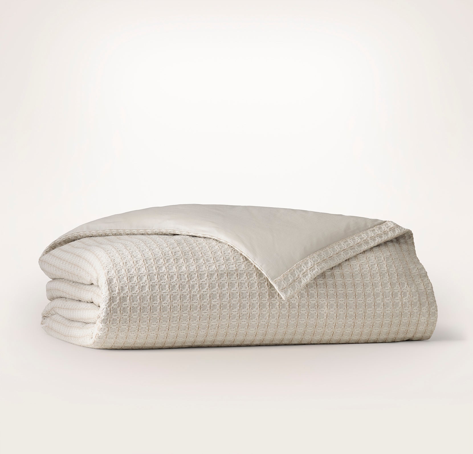 Mosaic Waffle Duvet Cover - Brown - view 1