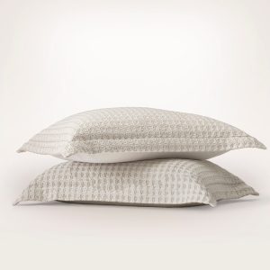 Mosaic Waffle Duvet Sham Set - Brown - view 1