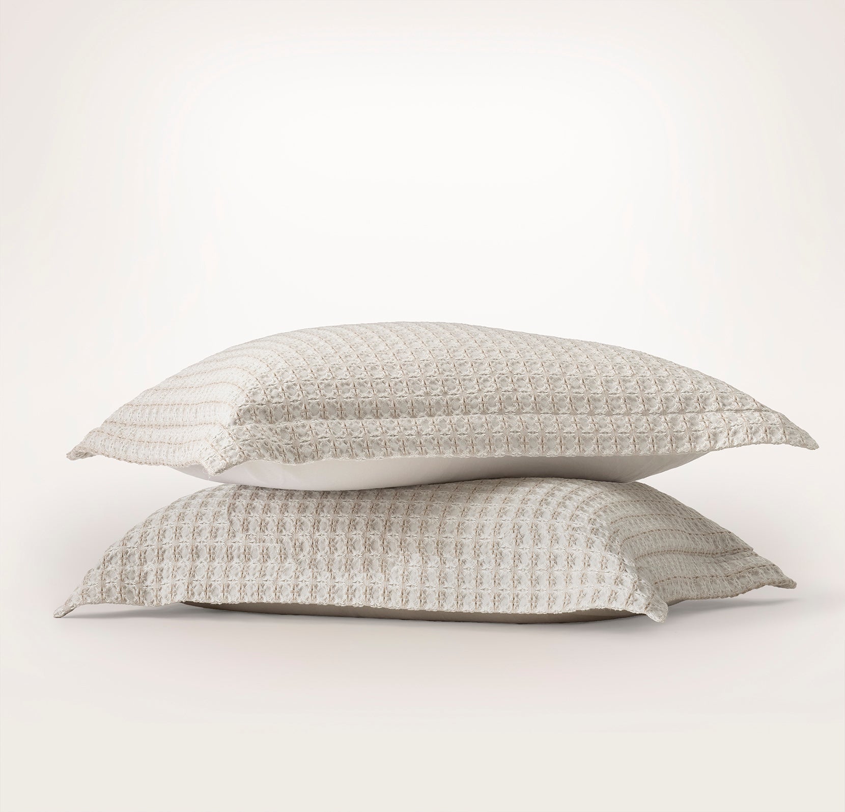 Mosaic Waffle Duvet Sham Set - Brown - view 1