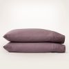 Percale Hemmed Pillowcase Set - Plum - view 1