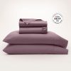 Percale Hemmed Sheet Set - Plum - view 1