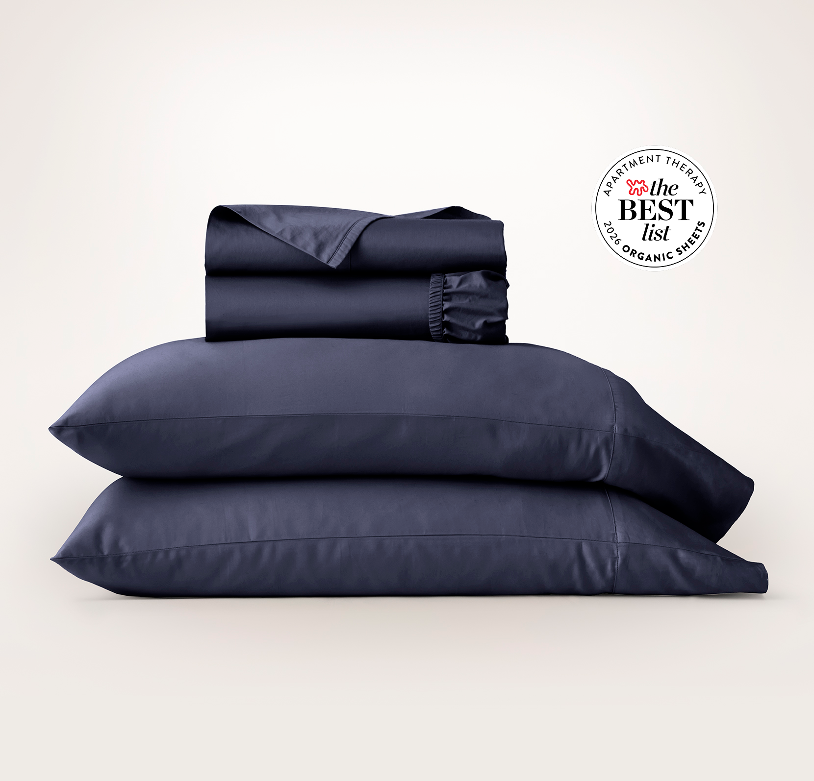 Percale Hemmed Sheet Set - Blues - view 1