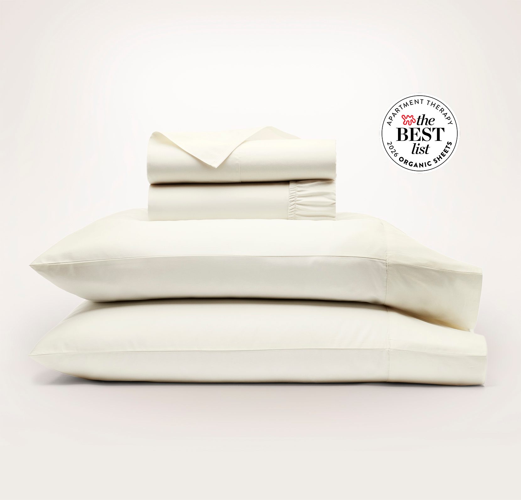 Percale Hemmed Sheet Set - Neutral - view 1