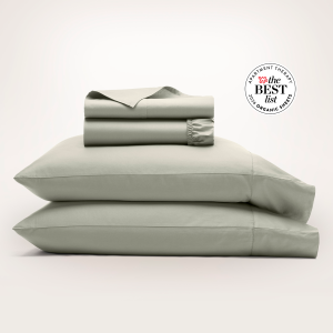 Percale Hemmed Sheet Set - Green - view 1