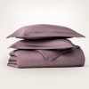 Signature Hemmed Duvet Set - Plum - view 1