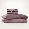 Signature Hemmed Sheet Set - Plum - view 1