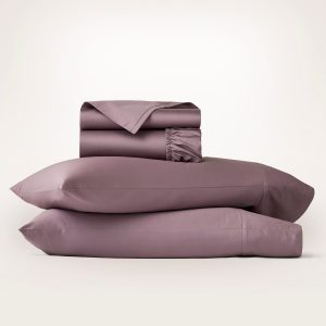 Signature Hemmed Sheet Set - Plum - view 1