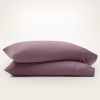 Signature Hemmed Pillowcase Set - Plum - view 1