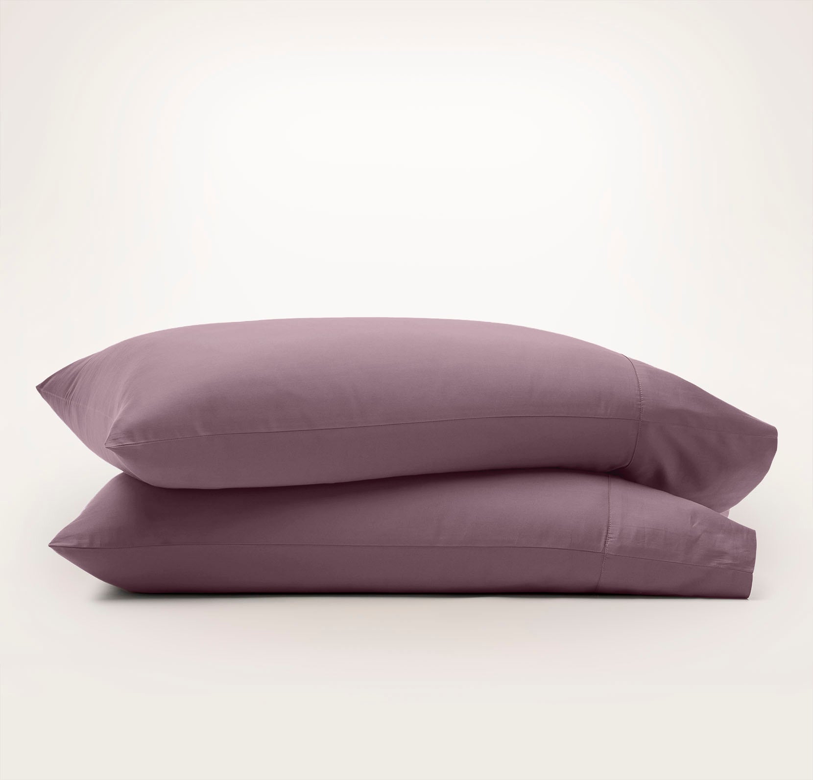 Signature Hemmed Pillowcase Set - Plum - view 1