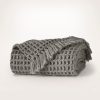 Grand Waffle Merino Wool Throw Blanket - view 1